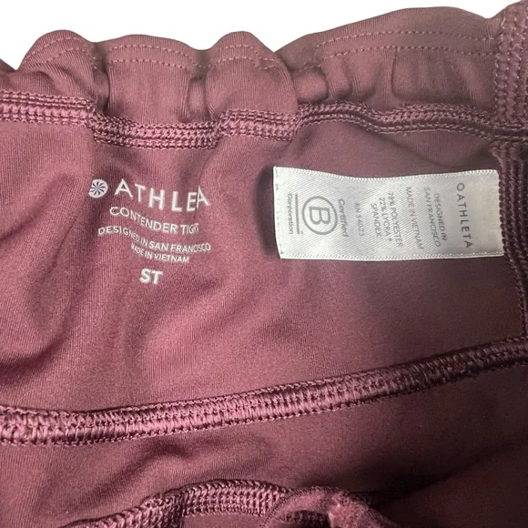 Athleta women’s plum purple ankle length athletic leggings ST - Picture 7 of 10